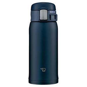 Zojirushi SM-SF36-AD Water Bottle, Direct Drinking [One-touch Open] Stainless Steel Mug, 12.2 fl oz (360 ml), Navy