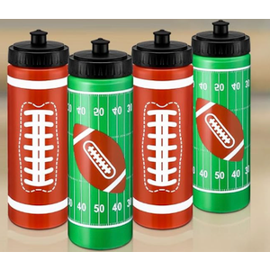 4 Pack Water Bottle Bulk 4 oz Sports Ball Cup Accessories Reusable Sports Squeeze Water Bottle for Party Favor Players Lovers Team Gifts Gym for Most Bike Cage