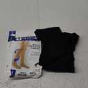 Truform 20-30 mmHg Compression Stockings for Men and Women, Thigh High Length, Dot-Top, Open Toe, Black, Medium (Medium (1 Pair))