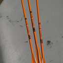 BOWSOUL Crossbow Bolts 20inch Fluorescence Color Carbon Crossbow Hunting Arrows with 4" Vanes and Replaced Arrowhead(3 Pack) (Fluorescein Orange)