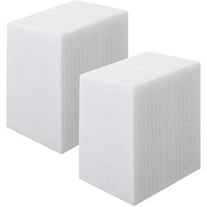Hoolerry 40 Pcs White Scrub Pads Light Duty Scouring Non Woven Pad Non Scratch Abrasive Hand Multipurpose Scouring Sponge Multi Surface Scrubber Pads for Cleaning Polishing Home(6 x 9 Inch,White)
