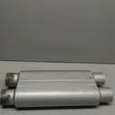 Universal 80Series Mufflers 3.0 Inch Dual Inlet (ID) 3.0 Inch Dual Outlet (ID), 3 Chamber Performance Automotive Muffler Exhaust FH20D20