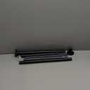Black Shower Curtain Rod 31 to 80 Inch,1 Inch Diameter Adjustable Spring Tension Stainless Steel Telescoping Rod,Easy Install,No Rust