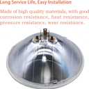 H6024 Super Vision Crystal Headlight, Halogen Sealed Beam Headlight, (7"" ROUND, 178MM) (110/130W), Replaces# H6024