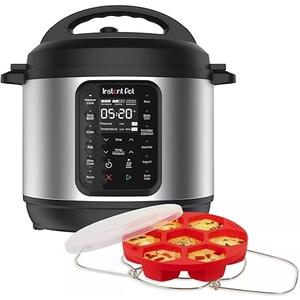 6.5 Quart Electric Pressure Cooker, 11-in-1 Multi Cooker with Rice Cooking, Slow Cooking, Sauté, Steam Functions Stainless Steel