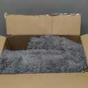 Fluffy Shag Area Rug, 4x6 Grey Rugs for Bedroom, Soft Plush Area Rugs for Living Room, Non-Slip Indoor Carpet for Nursery, Study Room, Dressing Room, Home Decor