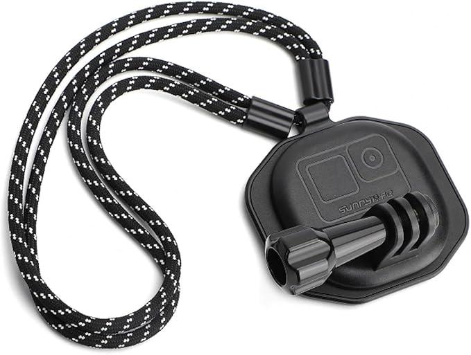 Reflex Camera Magnetic Action Camera Neck Mount POV Chest Lanyard Holder compatible with Insta 360 X5, Go Pro Hero 13-5, D J I Action 3 – 360° Rotating Hands-Free Vlog Mount for Stable Shooting