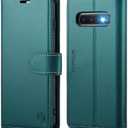 Wallet Case for Samsung Galaxy S10+/S10 Plus 6.4", RFID Blocking Credit Card Holder, PU Leather Folio Flip Kickstand Protective Shockproof Cover for Samsung S10+ (Blue-Green)