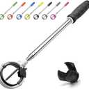 Golf Ball Retriever, Golf Ball Retrievers Telescopic for Water with Spring Release-Ready Head, Balls Retriever Tool Golf with Locking Clip, Grabber Tool, Golf Accessories Golf Gift for Men (9ft, black)