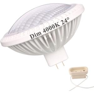 Kapata Dimmable Par64 LED Bulb 500W Replacement 24 Narrow Beam 4000K Neutral White 120V GX16D Base, 1- Pack