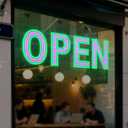 LED Open Signs for Business,30"L x 10"W Large Open Sign LED with 9 Scene Modes, Ultra Bright Adjustable Light Up Bar Sign for Storefront Window Glass Door Shop Store Salon Cafes Restaurant (Pink&Green)