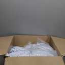 50 Pcs White Folding Chair Cover Washable Removable Universal Fitted Chair Cover Protector for Wedding Party Banquet Holidays Celebration Decoration Chair Covers