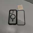 Miracase Magnetic for iPhone 12 Pro Max Case [Compatible with MagSafe] Full-Body Phone case with Built-in Glass Screen Protector& Camera Protector, Military Drop Proof 12 Pro Max Cover, Black