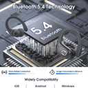 Wireless Earbuds 75hrs Bluetooth 5.4 Headphone Sport, 2025 Bluetooth Earbuds Stereo Deep Bass Over Ear Bud with Earhooks, ENC Noise Cancelling Mic, IPX7 Waterproof Earphone, Iron Gray