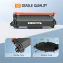 TN830XL TN830 TN 830XL 830 Toner for Brother Printer DCP-L2640DW HL-L2460DW Replacement for Brother TN830 XL/V/R 830 XL TN-830XL Cartridge MFC-L2820DW HL-L2405W HL-L2400D HL-L2480DW Black High Yield