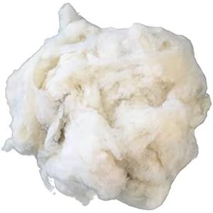 200g Carded Scoured Felting Wool,Wool Filler for Stuffing, Needle Felting, Blending and Dryer Balls, Natural White 200g Carded Scoured Felting Wool,Wool Filler for Stuffing, Needle Felting, Blending and Dryer Balls, Natural White