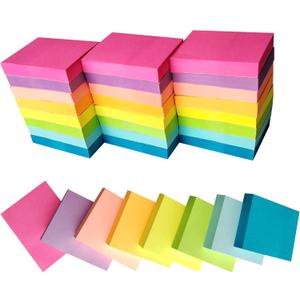Small Sticky Notes Bulk 1.5x2 Inches (24 Pads/Total 1800 Sheets), 8 Bright Colors Mini Sticky Notes Small Memo Pads, Easy to Post for Notebook, Home, Office