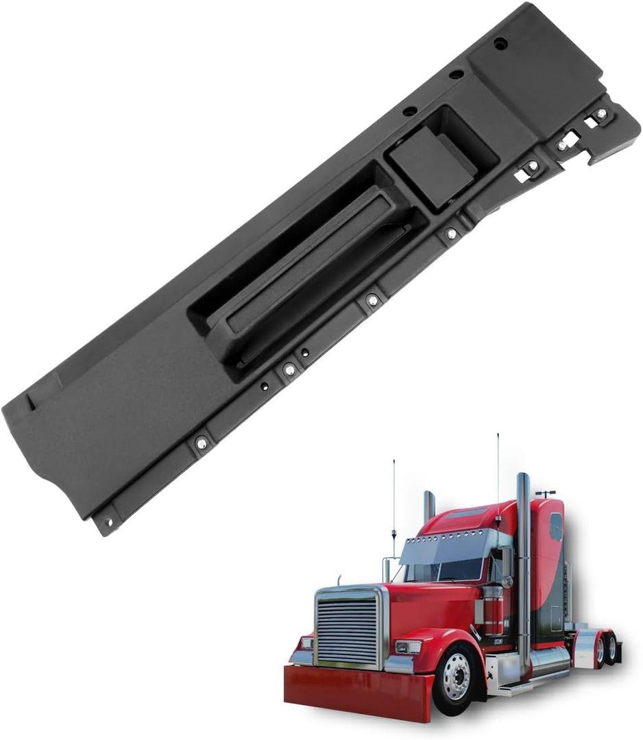 Driver Door Handle, Compatible With 1988-2012 Freightliner Classic XL, Classic, FLD112, FLD120, FLD120SD, FLD132, Black Interior Front Left Side, Replace# 761-5209, 7615209 Inside Door Repair Handle