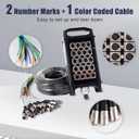 12Channel 25'Pro Stage XLR Snake Cable with XLR&1/4" TRS Returns on The Box