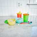 The First Years Take & Toss Straw Cups - Spill-Proof Kids Cups with Snap-On Lids and Straws - Portable and Dishwasher Safe Party Pack - Rainbow - 10 Oz - 20 Count - Ages 18 Months and Up