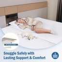 Vekkia Split King Gap Filler for Adjustable Bed, Twin to King Bed Converter Kit, Bed Bridge Twin to King, Mattress Connector with Washable Cover,for Guests Stayovers, Family Room(75in10in)