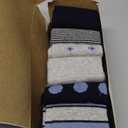 Diabetic socks for men, Non binding cotton socks, Extra Wide Socks,Premium Diabetes care,Soft Neuropathy socks, 6 Pairs (11-15, Patterned - Blue)