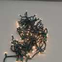 Lights Vintage Style T5 Warm White LED Christmas Lights, 11.5 Feet Green Wire String of 35 Mini Bulbs, UL Listed Indoor/Outdoor Tree Lighting