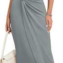 Women's Formal Bodycon Cap Sleeve Wedding Guest Maxi Dress (XL)