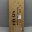 Helsin 24inch Industrial Pipe Shelving Bathroom Shelves Wall Mounted with Towel bar, 2 Tier Rustic Wood Floating Shelf, Metal Towel Rack Wall Shelf for Home & Bathroom (Brown, 24inch)