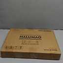 halumao Vanity Mirror with Lights, 14.5" Light Up Makeup Mirror, LED Makeup Mirror with Lights for Bedroom Tabletop, Smart Touch Control 3 Colors Dimmable, 360° Rotation