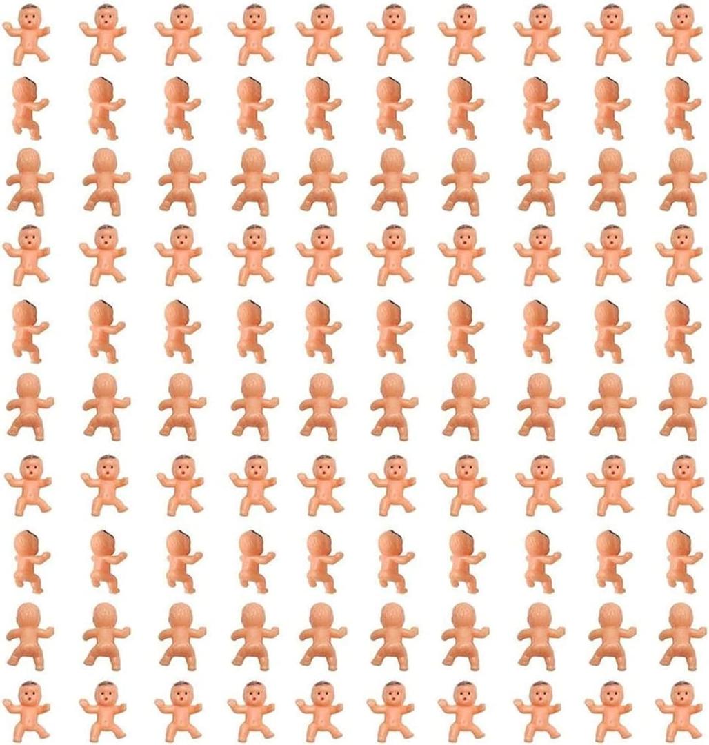 200pcs1 Mini Plastic Baby Party Preference Baby Shower, Ice Games, Baby Game Decoration Party