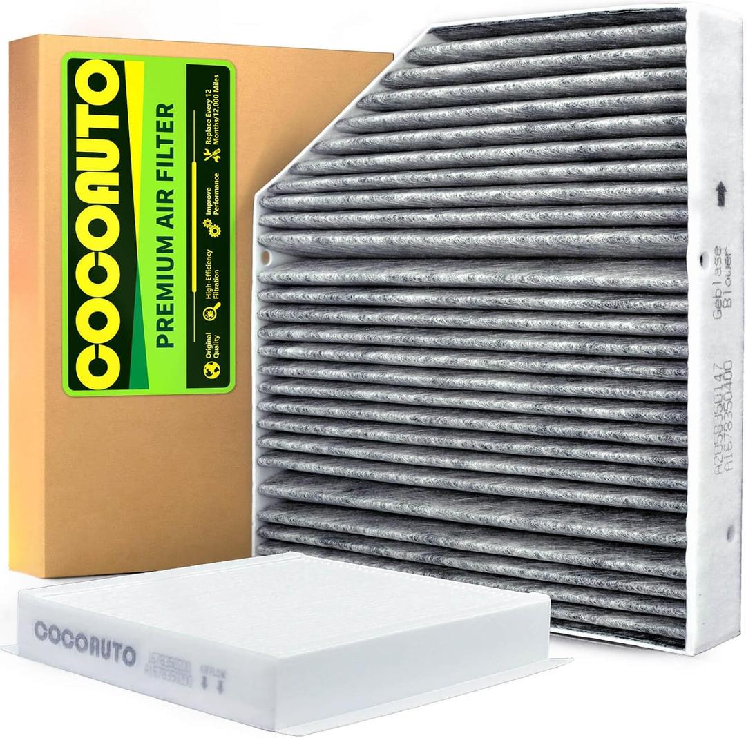 COCOAUTO Cabin air Filter kit for GLE350/GLE450/GLS450 (2020-2025), GLE53 AMG (2021-2025), Replace A1678350400, 2058350147, A1678350200, CU19014, WP10707, WP10544