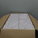 SNSLXH 5 Pack Stackable Closet Storage Basket, Multifunctional & Foldable Closet Organizer for Bathroom Kitchen Laundry Room Wardrobe Storage, Space-Saving Clothes Storage Drawer Organizer, White