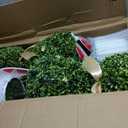3FT Artificial Bunny Topiary Trees Set of 2, UV Resistant Faux Boxwood Rabbit Tree with Pot, Outdoor Indoor Easter Spring Porch Garden Decor