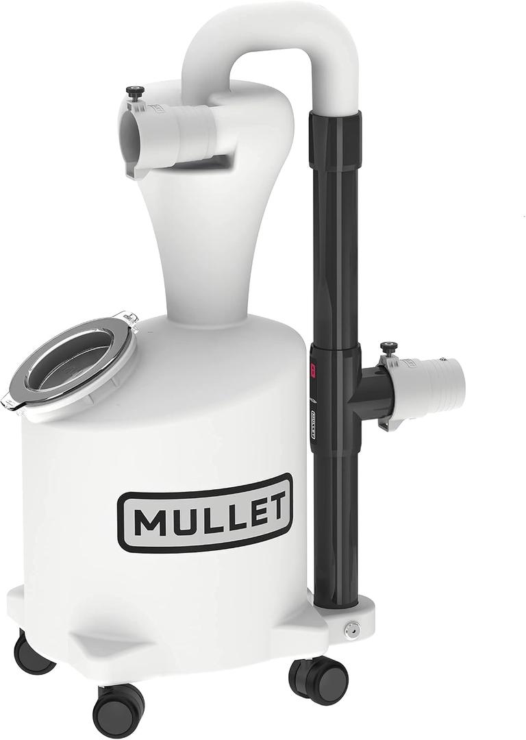 Mullet High-Speed Cyclone Dust Collector for Shop Vacuum - Sawdust Separator, Dust Collectors for Woodworking, Garage, Hobbyist Debris Extraction
