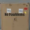 No Pawblems Free Standing Dog Gate, 30" Tall Foldable Dog Fence for Indoor, Up to 52 Inch Extra Wide Puppy Gate Extension for Stairs, Hallways, Doorways, Deck, Yard (White, 2 Panels)