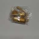 Vuskly Gold Metal Vintage Bells with Jute Hanging Rope, Decorative Cow Bell for Weddings, Parties, and Christmas Wreaths, 1.7W x 2.8H (Antique Gold - 4 Bells Set)