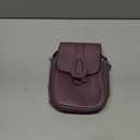 befen Genuine Leather Small Crossbody Bags for Women Cell Phone Bag Cross Body Purses,Silver Zipper