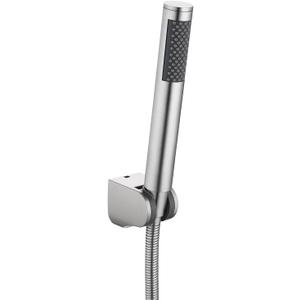 KES Bathroom Handheld Shower Head with Extra Long Hose and Bracket Holder Brushed Stainless Steel, LP150-BS
