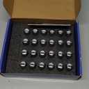 24pcs M14x1.5 Lug Nuts - Compatible with Chevrolet Colorado/Suburban/Silverado, GMC Express/Yukon/Sierra 1500, Ford F150/Expedition, One-Piece Design Factory Chrome Wheel Lug Nut Set