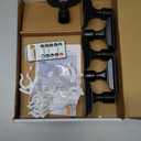 Homemory 6 Pcs Window Candles with Remote Timer Dimmer, Christmas Candles for Window Battery Operated, Ivory Flameless Taper Candle with Holders and Suctions, LED Candlesticks for Xmas Holiday Decor, Ivory Candles