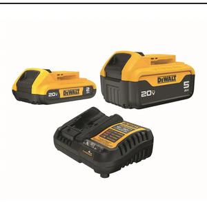 20V MAX Lithium-Ion Battery Kit with 5.0Ah and 2.0Ah Battery and Charger