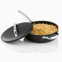 GOTHAM STEEL 4Qt Saute Pan with Lid, 12 Inch Deep Frying Pan with Lid, Large Nonstick Skillet for Cooking, Oven Safe Skillet, Family Sized Frying Pans, Induction Ready, Oven and Dishwasher Safe