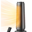 PELONIS PTH15A4BGB Ceramic Tower 1500W Indoor Space Heater with Oscillation, Remote Control, Programmable Thermostat & 8H Timer, ECO Mode, Tip-Over Switch & Overheating Protection, Gray (Grey)