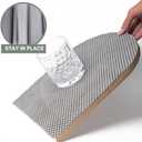 Drawer and Shelf Liner - Thick Strong Grip, Durable Non-Slip, Easy to Clean, Breathable and Non-Adhesive Cabinet Liners for Kitchen, Bathroom, Desks, Storage, Gray (11.8" W x 236.2" L)