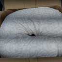 Boppy Nursing Pillow - Firm, Ergonomic U-Shaped Bottle and Breastfeeding Pillow with High Lift for Comfort and Support, Spacious Surface - Cream Retro Squiggles