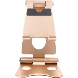 1pc Mobile Phone Holder Tablet Stand Folding Bracket Phone Foldable Phone Stand Cell Phone Car Mount Adjustable Computer Stand Tablet Holder Metal Phone Rack Cellphone Rack (Golden)