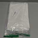 FireKylin 100 Pcs White Paper Bags with Window, 7.9" x 11.8" Stand Up Pouches Bags, Zipper Food Storage Bags for Packaging Products, Reusable, Sealable