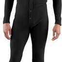 Carhartt Men's MUS130 Classic Union Suit (X-Large Regular, Black)