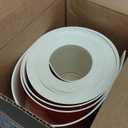 Vinyl Wall Base Baseboard Molding Trim 6" Flexible Self Adhesive Rubber Wall Base Moulding Trim Peel and Stick Design, 6 Inch x 40 Feet, Beige Wood